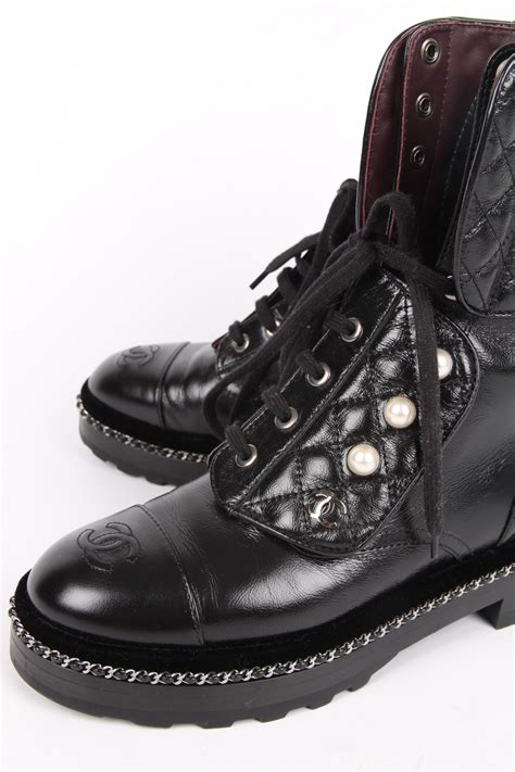 chanel motorcycle boots|CHANEL Combat & Moto Boots for Women .